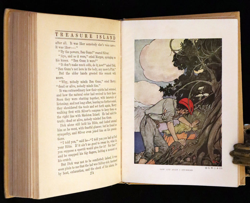 1920 Rare George W. Jacobs Edition - Treasure Island illustrated by Elenore Plaisted Abbott.