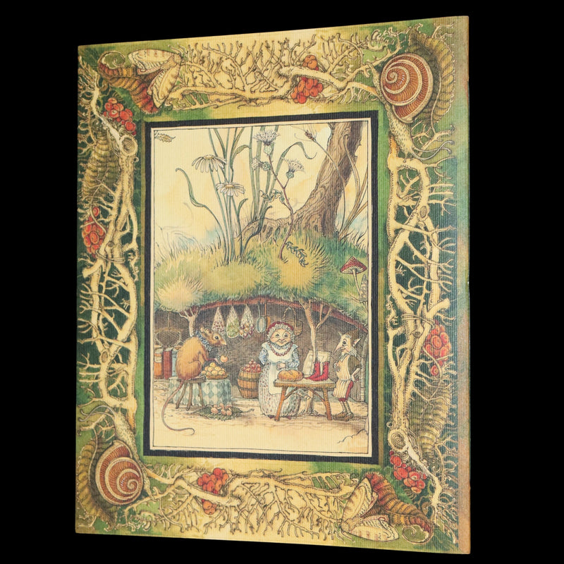 2009 Scarce Signed First Edition - The Fairy Market by Charles van Sandwyk dedicated to Arthur Rackham.