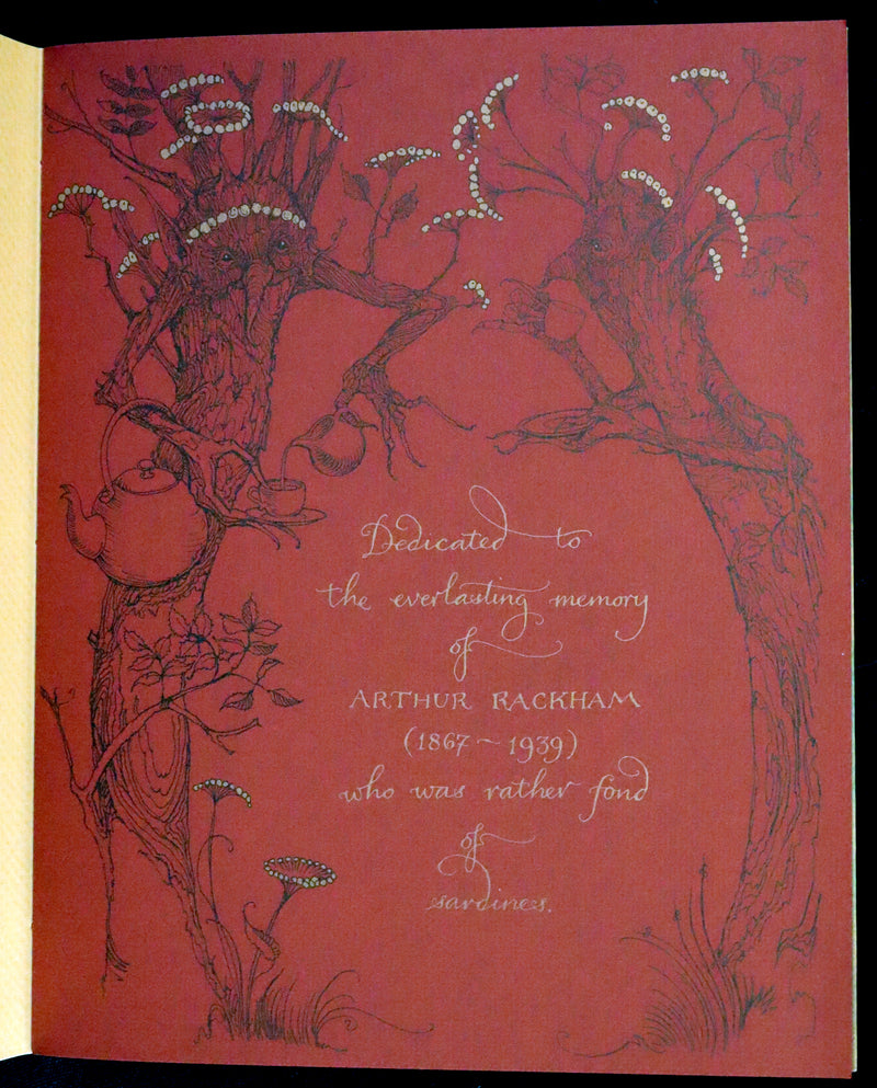2009 Scarce Signed First Edition - The Fairy Market by Charles van Sandwyk dedicated to Arthur Rackham.