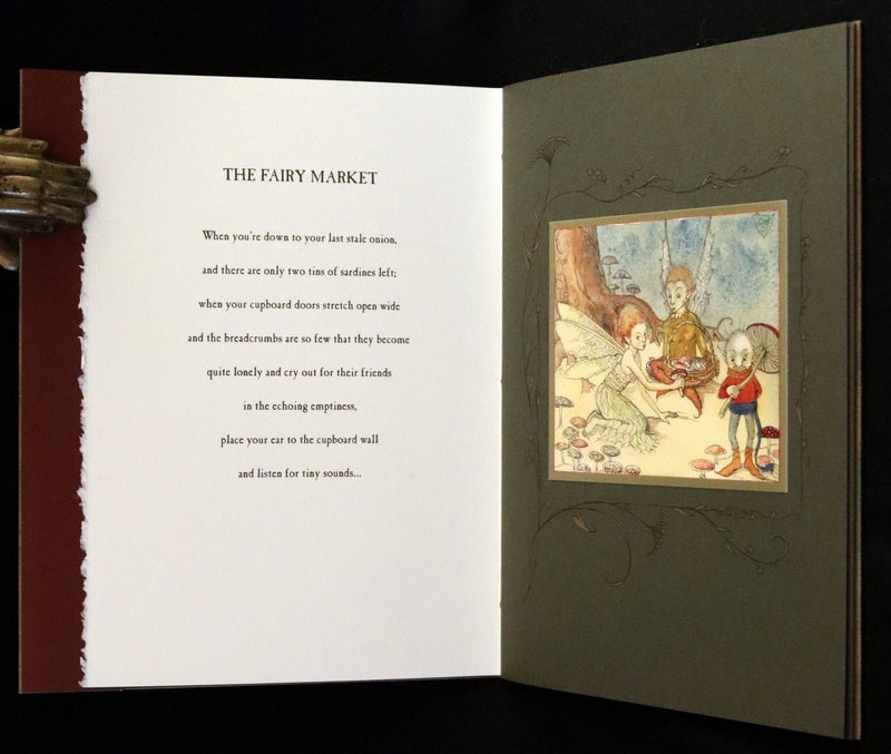 2009 Scarce Signed First Edition - The Fairy Market by Charles van Sandwyk dedicated to Arthur Rackham.