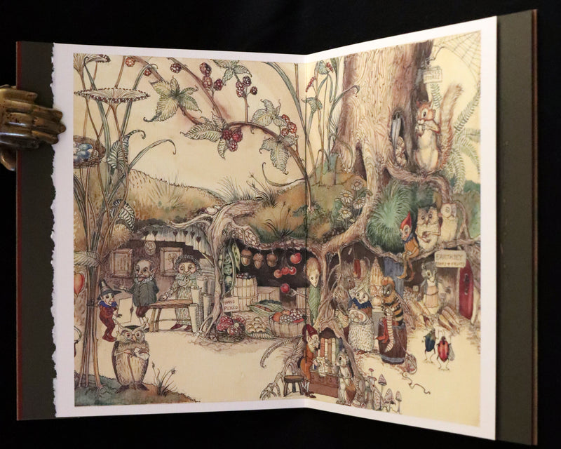 2009 Scarce Signed First Edition - The Fairy Market by Charles van Sandwyk dedicated to Arthur Rackham.