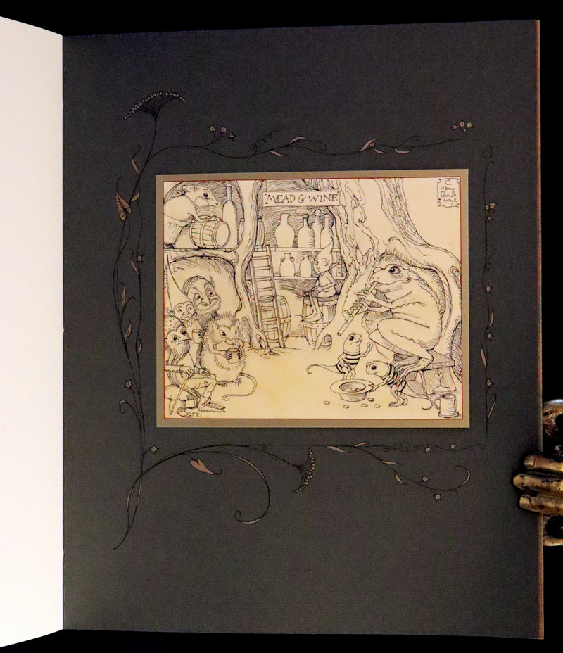 2009 Scarce Signed First Edition - The Fairy Market by Charles van Sandwyk dedicated to Arthur Rackham.