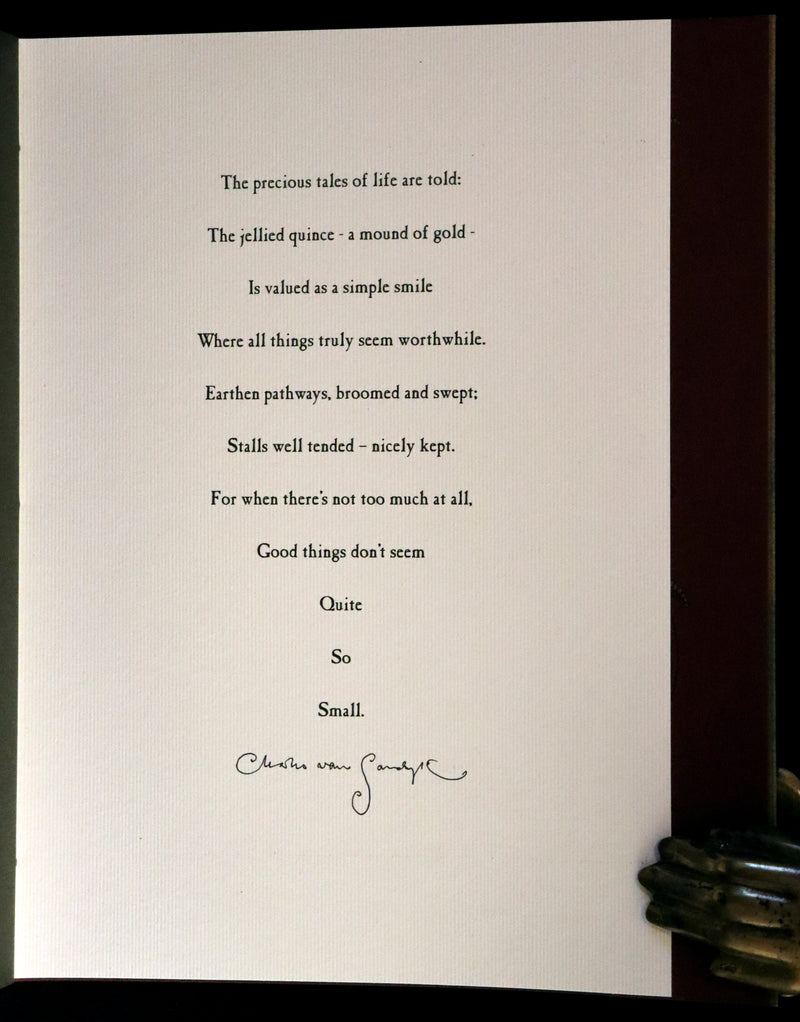 2009 Scarce Signed First Edition - The Fairy Market by Charles van Sandwyk dedicated to Arthur Rackham.