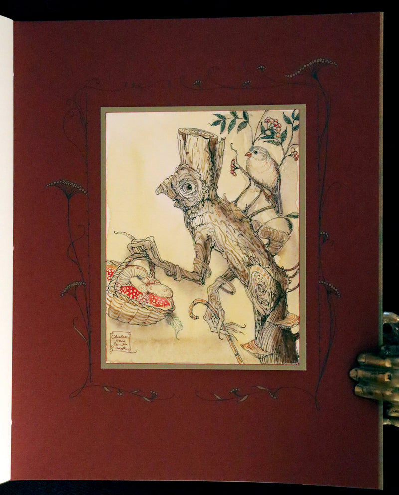 2009 Scarce Signed First Edition - The Fairy Market by Charles van Sandwyk dedicated to Arthur Rackham.