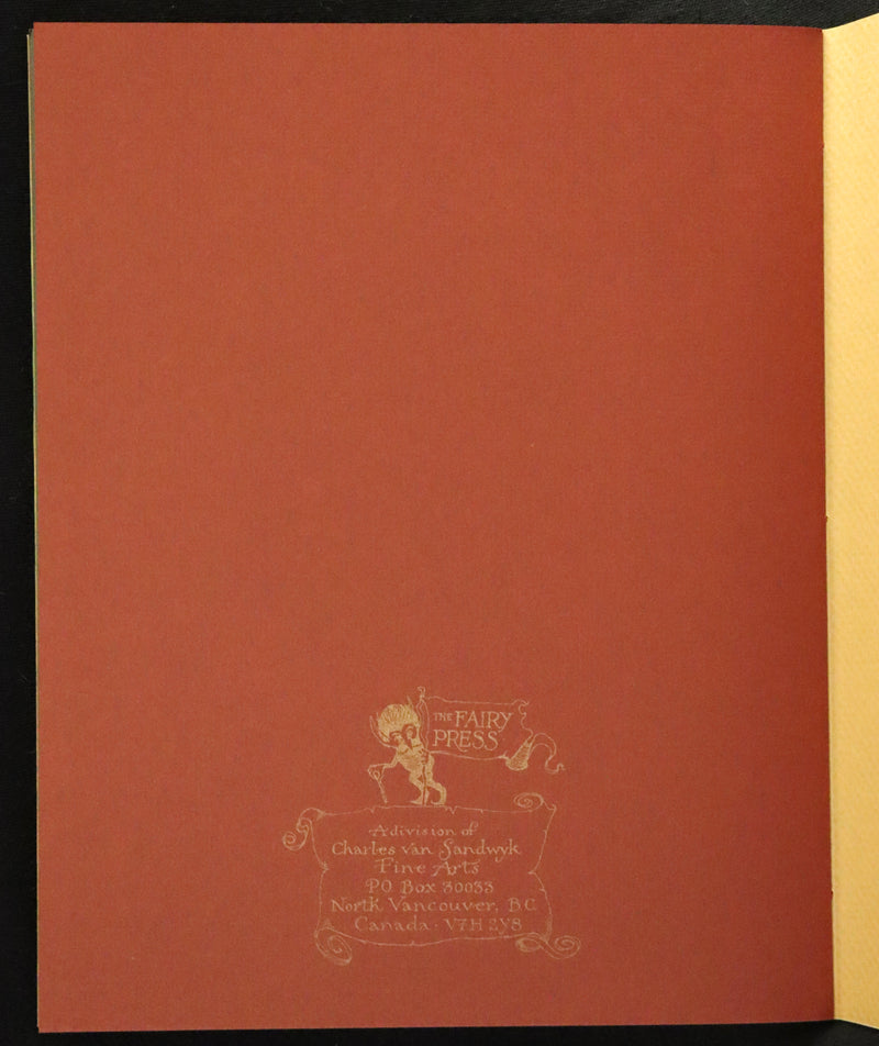 2009 Scarce Signed First Edition - The Fairy Market by Charles van Sandwyk dedicated to Arthur Rackham.