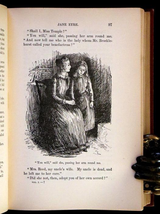 1890 Rare Victorian Edition - Jane Eyre. An Autobiography by Charlotte Brontë. Illustrated.