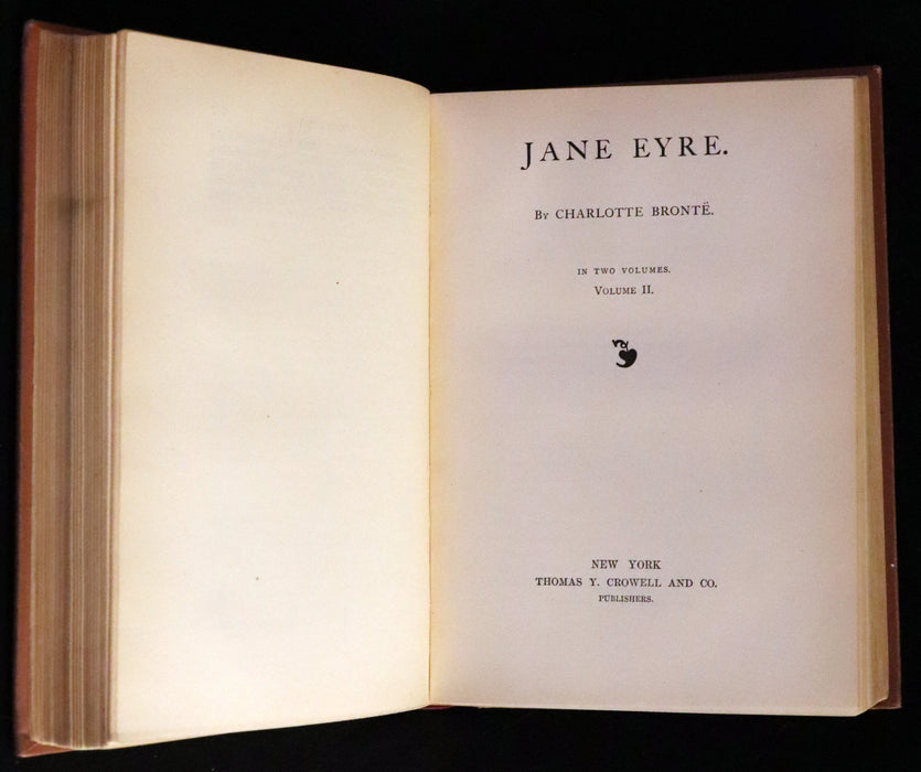 1890 Rare Victorian Edition - Jane Eyre. An Autobiography by Charlotte Brontë. Illustrated.