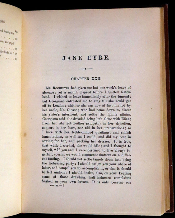 1890 Rare Victorian Edition - Jane Eyre. An Autobiography by Charlotte Brontë. Illustrated.