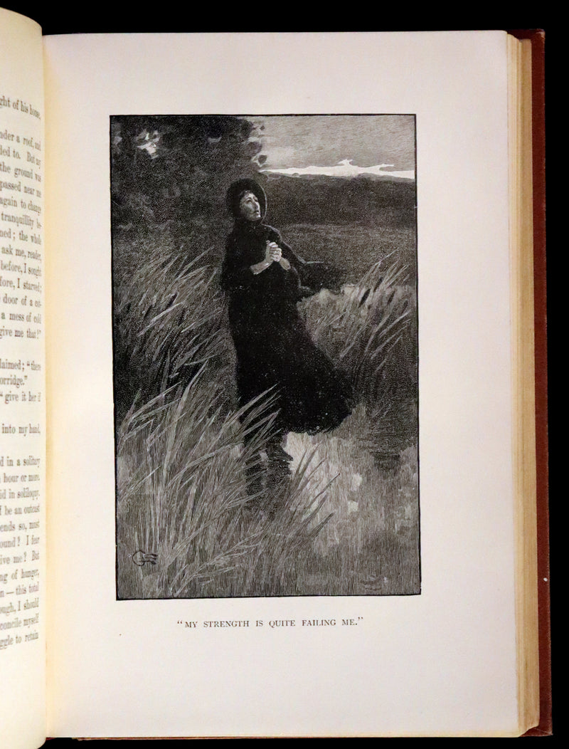 1890 Rare Victorian Edition - Jane Eyre. An Autobiography by Charlotte Brontë. Illustrated.