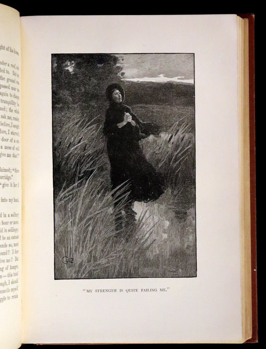 1890 Rare Victorian Edition - Jane Eyre. An Autobiography by Charlotte Brontë. Illustrated.