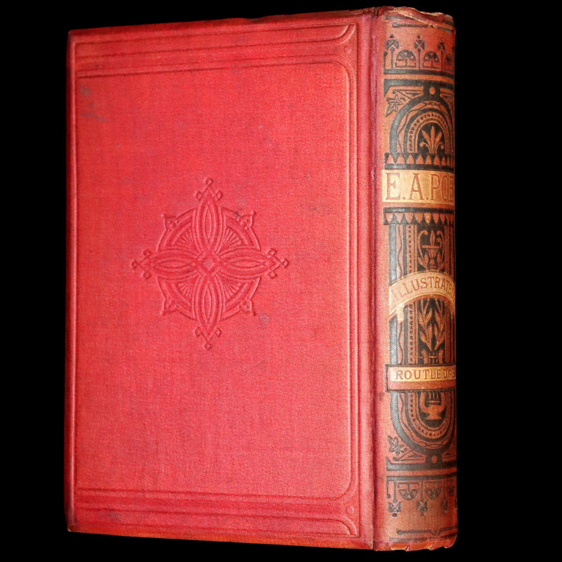 1875 Rare Victorian Edition - Complete Poems by Edgar Allan POE (The Raven, Lenore, Ulalume, ...).