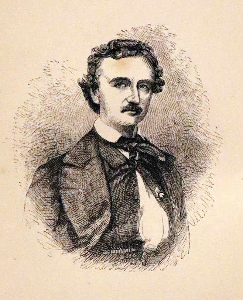 1875 Rare Victorian Edition - Complete Poems by Edgar Allan POE (The Raven, Lenore, Ulalume, ...).