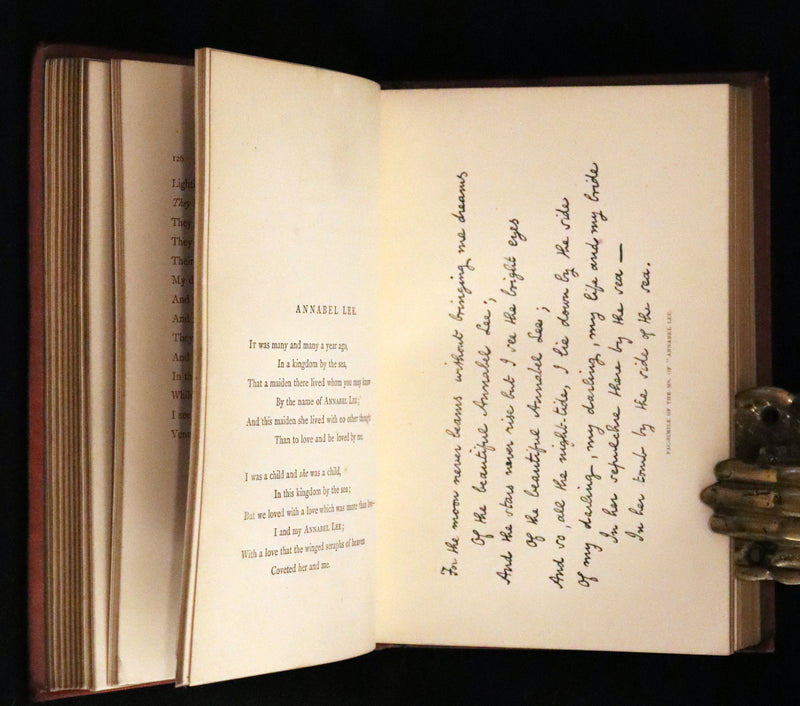 1875 Rare Victorian Edition - Complete Poems by Edgar Allan POE (The Raven, Lenore, Ulalume, ...).