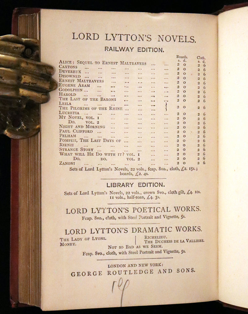 1875 Rare Victorian Edition - Complete Poems by Edgar Allan POE (The Raven, Lenore, Ulalume, ...).