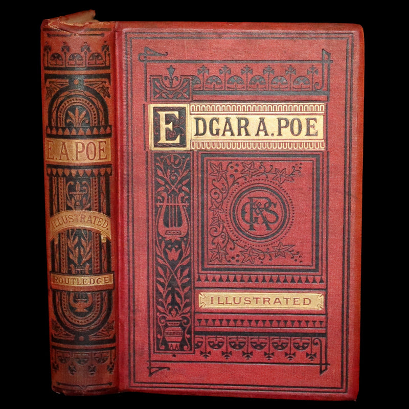 1875 Rare Victorian Edition - Complete Poems by Edgar Allan POE (The Raven, Lenore, Ulalume, ...).