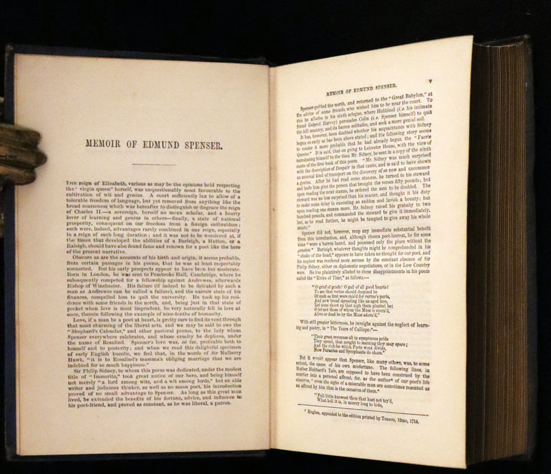 1866 Rare Book - The FAERIE QUEENE by Edmund Spenser, Illustrated by Edward Corbould.