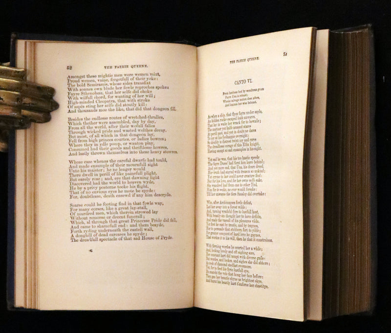 1866 Rare Book - The FAERIE QUEENE by Edmund Spenser, Illustrated by Edward Corbould.