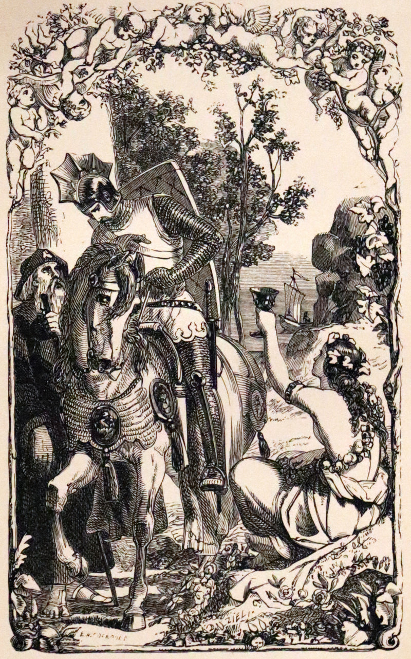 1866 Rare Book - The FAERIE QUEENE by Edmund Spenser, Illustrated by Edward Corbould.