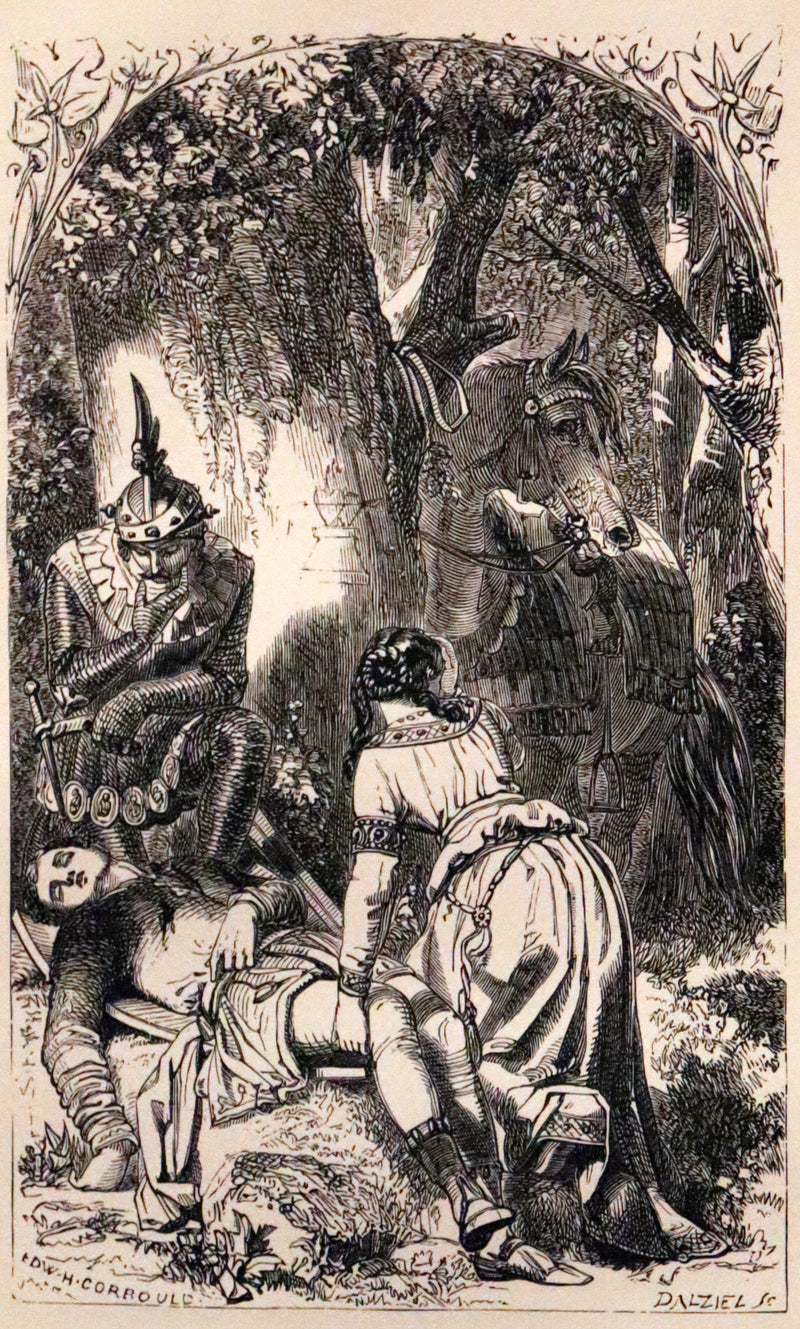 1866 Rare Book - The FAERIE QUEENE by Edmund Spenser, Illustrated by Edward Corbould.