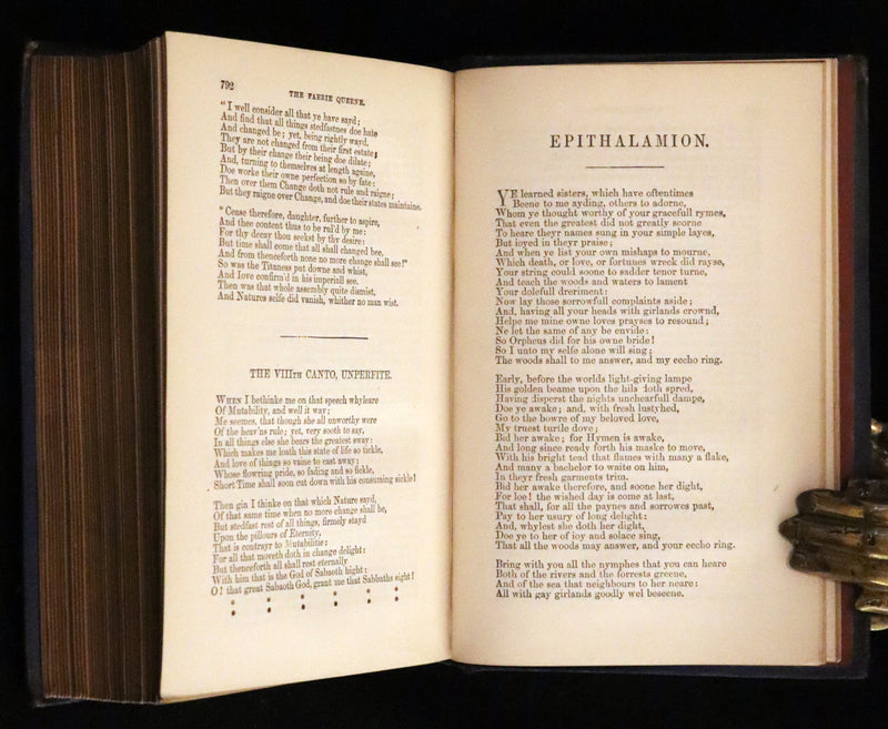 1866 Rare Book - The FAERIE QUEENE by Edmund Spenser, Illustrated by Edward Corbould.