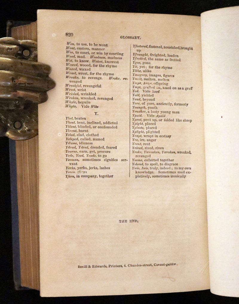 1866 Rare Book - The FAERIE QUEENE by Edmund Spenser, Illustrated by Edward Corbould.