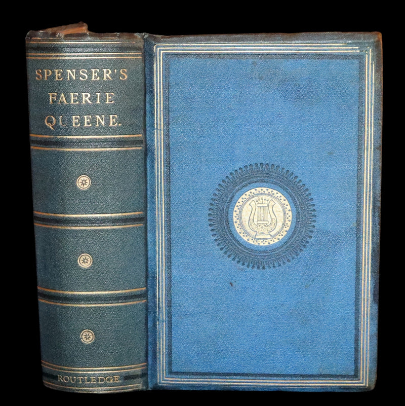 1866 Rare Book - The FAERIE QUEENE by Edmund Spenser, Illustrated by Edward Corbould.