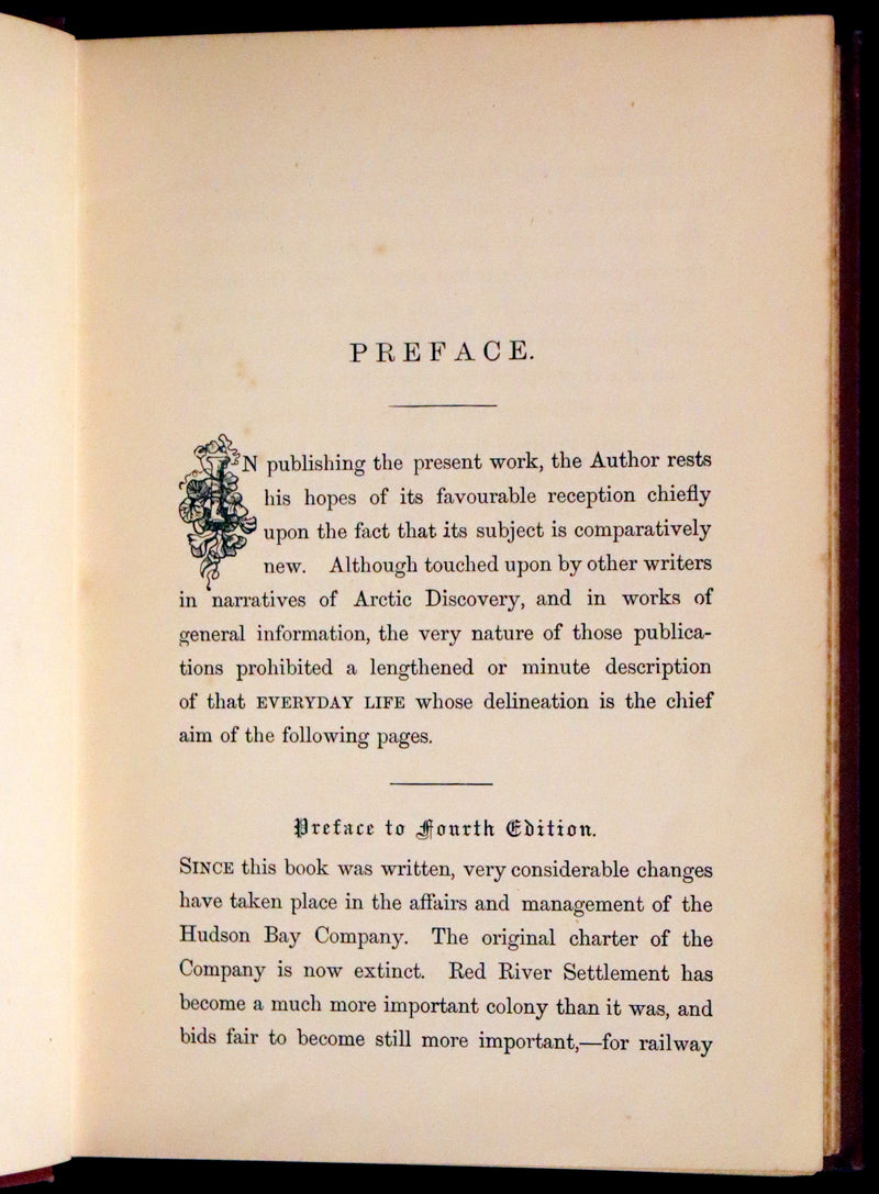 1886 Scarce edition - Hudson Bay; or, Everyday Life in the Wilds of North America by Robert Michael Ballantyne.