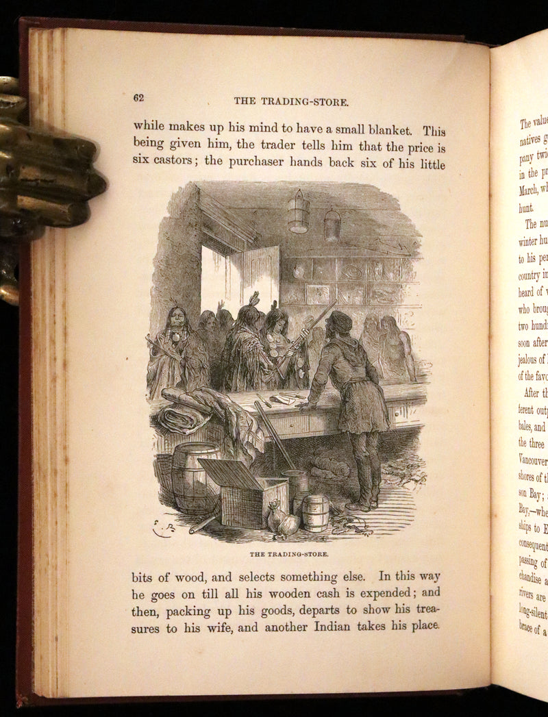 1886 Scarce edition - Hudson Bay; or, Everyday Life in the Wilds of North America by Robert Michael Ballantyne.