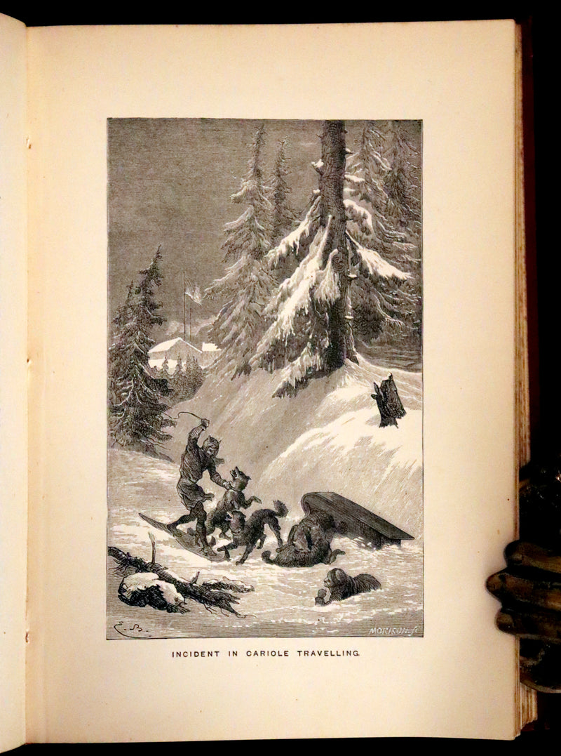 1886 Scarce edition - Hudson Bay; or, Everyday Life in the Wilds of North America by Robert Michael Ballantyne.