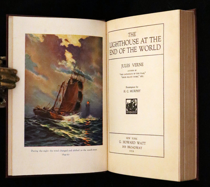 1924 Rare First US Edition - JULES VERNE, The Lighthouse at the End of the World.