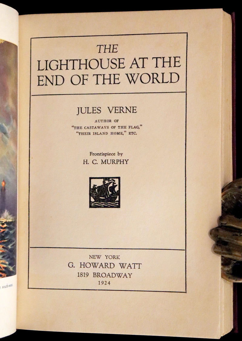 1924 Rare First US Edition - JULES VERNE, The Lighthouse at the End of the World.