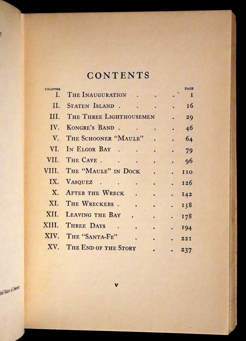 1924 Rare First US Edition - JULES VERNE, The Lighthouse at the End of the World.