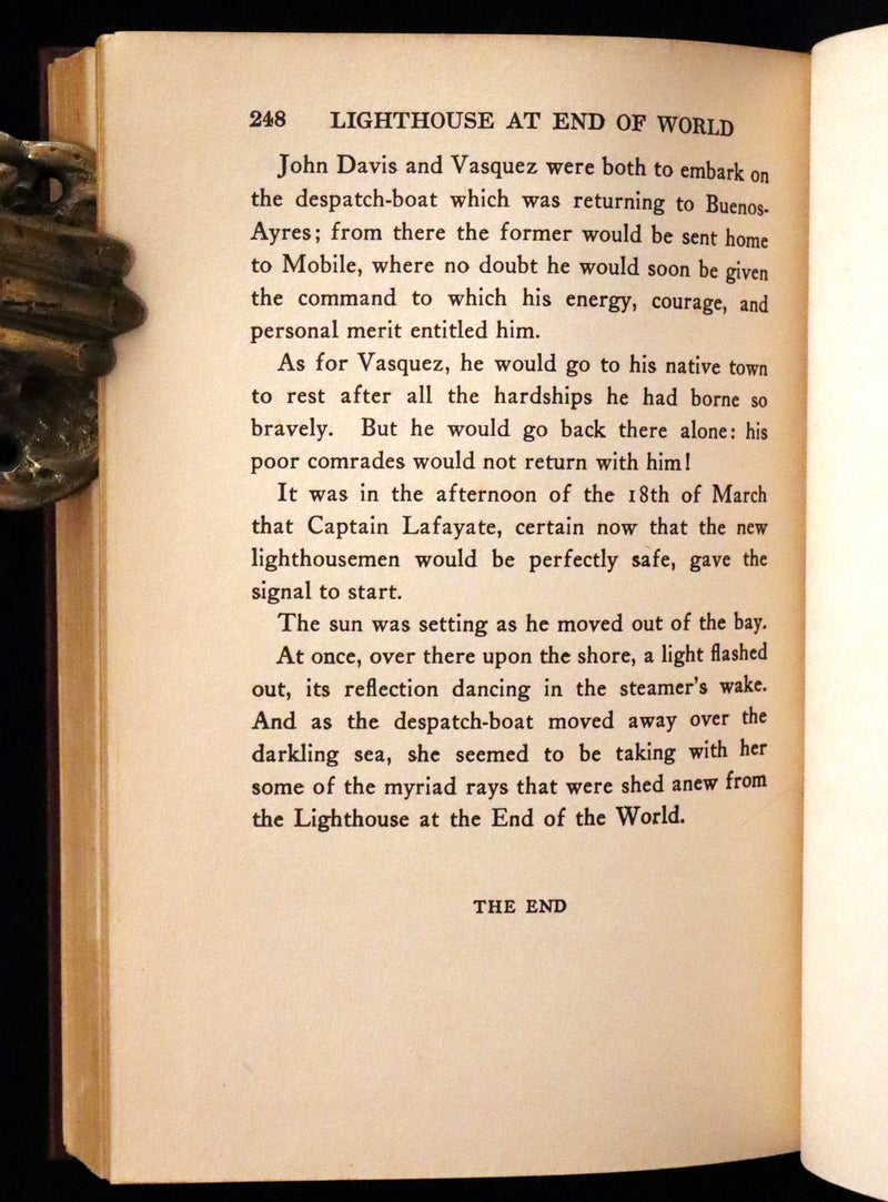 1924 Rare First US Edition - JULES VERNE, The Lighthouse at the End of the World.