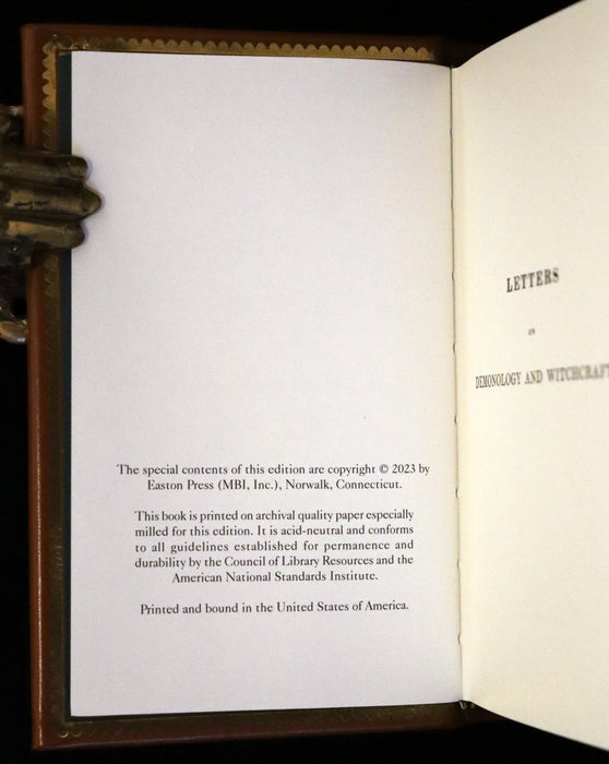 2023 Deluxe Limited Edition - (1830) Letters on Demonology and Witchcraft by Sir Walter Scott, Illustrated by George Cruikshank.