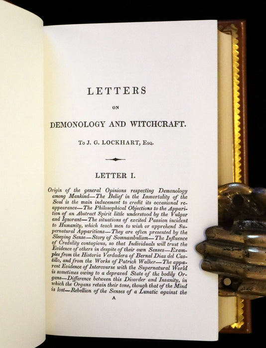 2023 Deluxe Limited Edition - (1830) Letters on Demonology and Witchcraft by Sir Walter Scott, Illustrated by George Cruikshank.