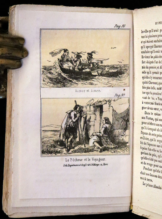 1857 Scarce French Book - Contes des Fées, Fairy Tales including Beauty and the Beast by Madame Leprince de Beaumont.