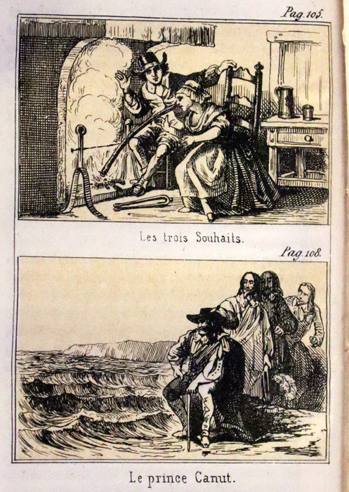 1857 Scarce French Book - Contes des Fées, Fairy Tales including Beauty and the Beast by Madame Leprince de Beaumont.