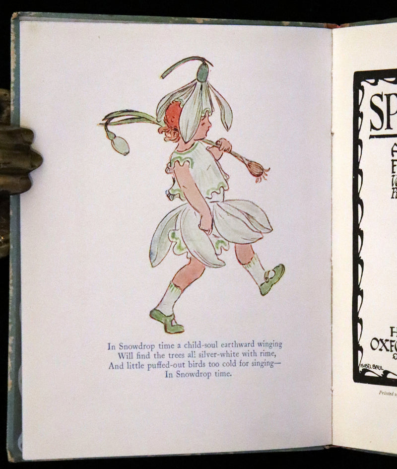 1927 Rare First Edition - Springtime, A Flower Book illustrated by Eleanor S. March.