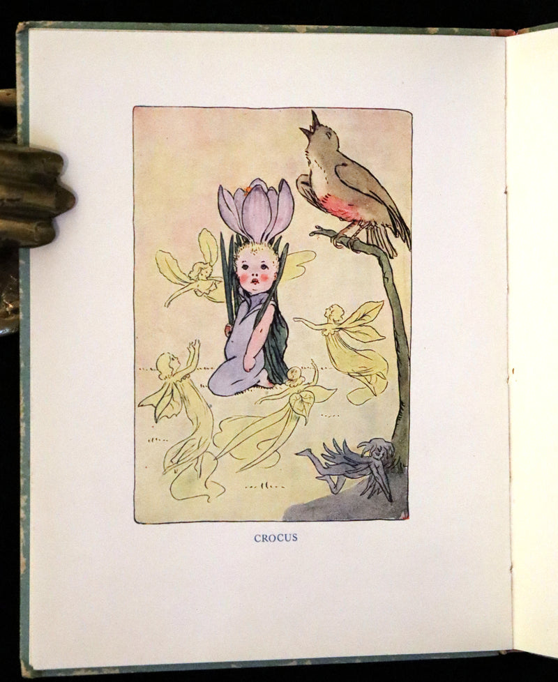 1927 Rare First Edition - Springtime, A Flower Book illustrated by Eleanor S. March.