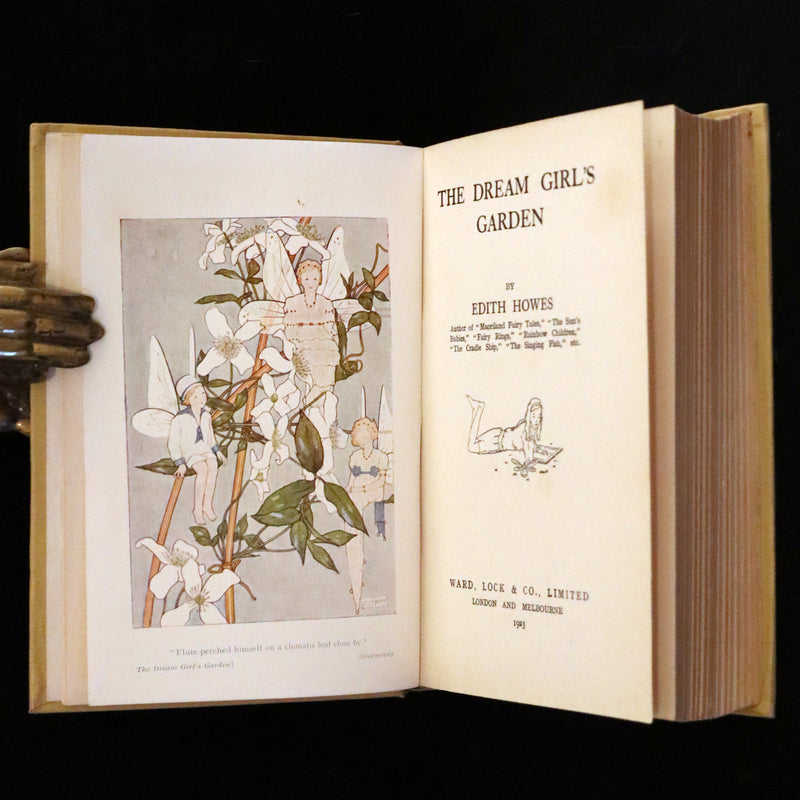 1923 Rare  First Edition - The Dream Girl's Garden by Edith Howes illustrated by D. Osborn.