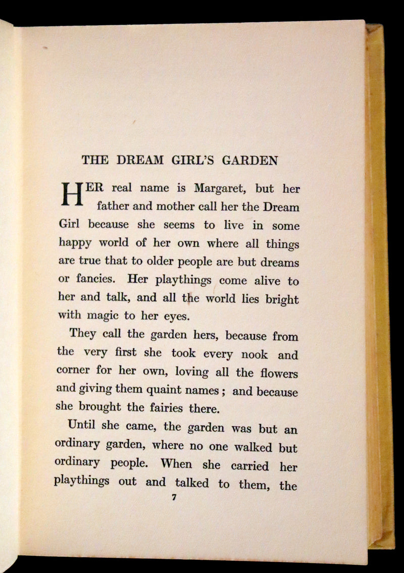 1923 Rare  First Edition - The Dream Girl's Garden by Edith Howes illustrated by D. Osborn.