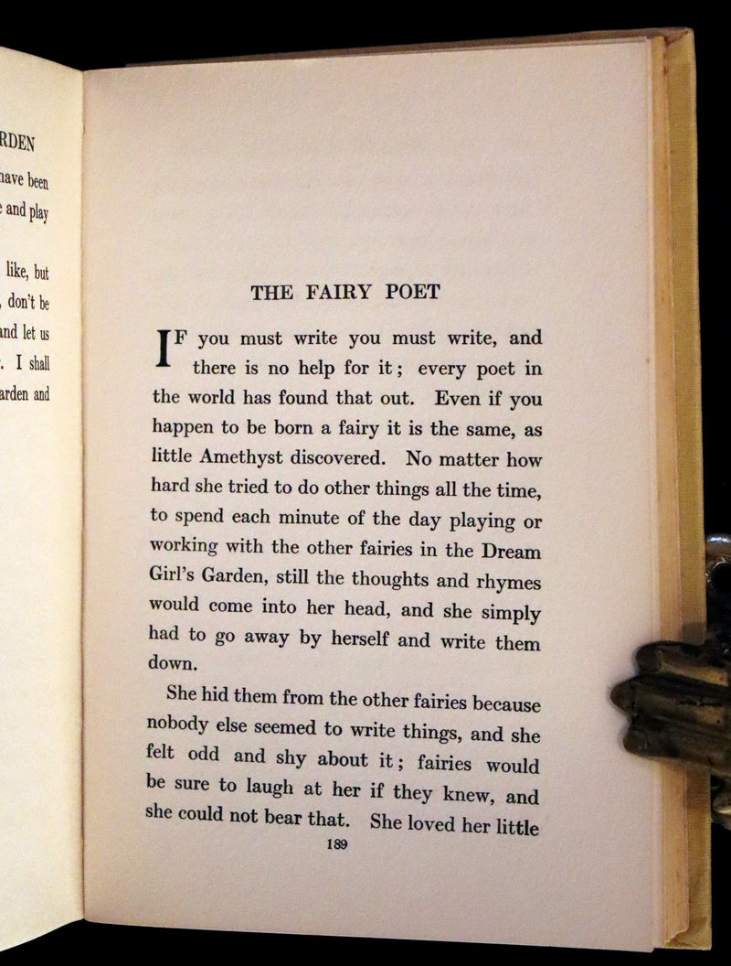 1923 Rare  First Edition - The Dream Girl's Garden by Edith Howes illustrated by D. Osborn.