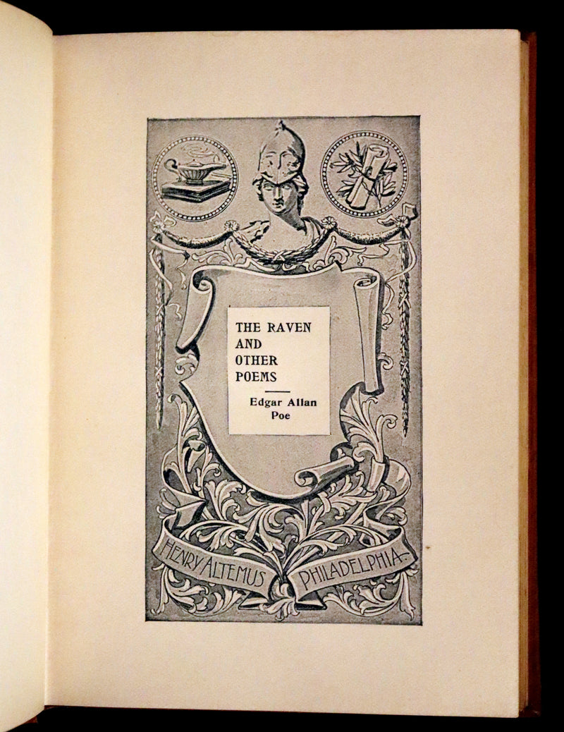 1895 Rare Book - The Raven and other Poems by Edgar Allan POE (Altemus Edition)