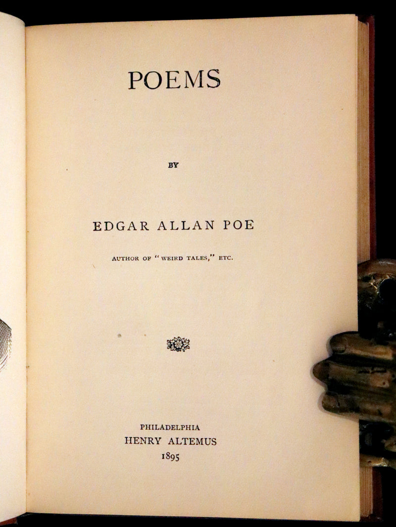 1895 Rare Book - The Raven and other Poems by Edgar Allan POE (Altemus Edition)