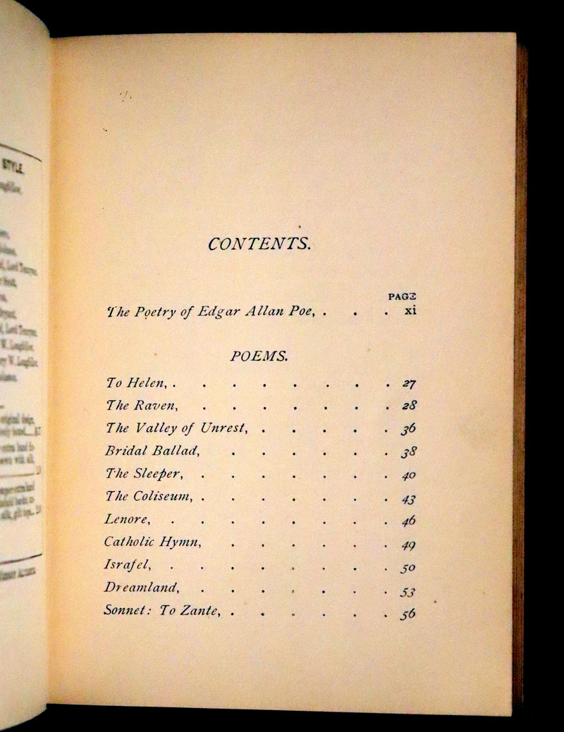 1895 Rare Book - The Raven and other Poems by Edgar Allan POE (Altemus Edition)