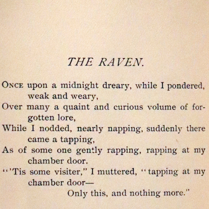 1895 Rare Book - The Raven and other Poems by Edgar Allan POE (Altemus Edition)