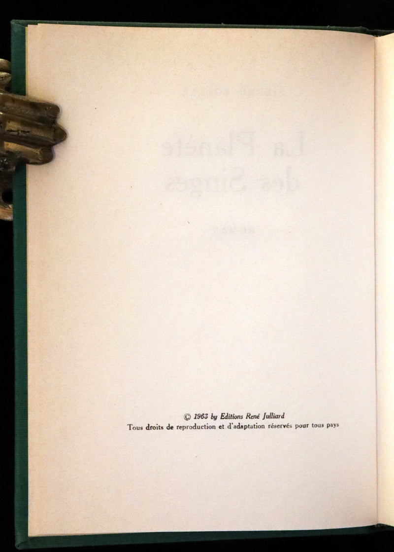 1963 Rare First Limited Edition #732 - The Planet of the Apes (La Planete des Singes) by Pierre Boulle.