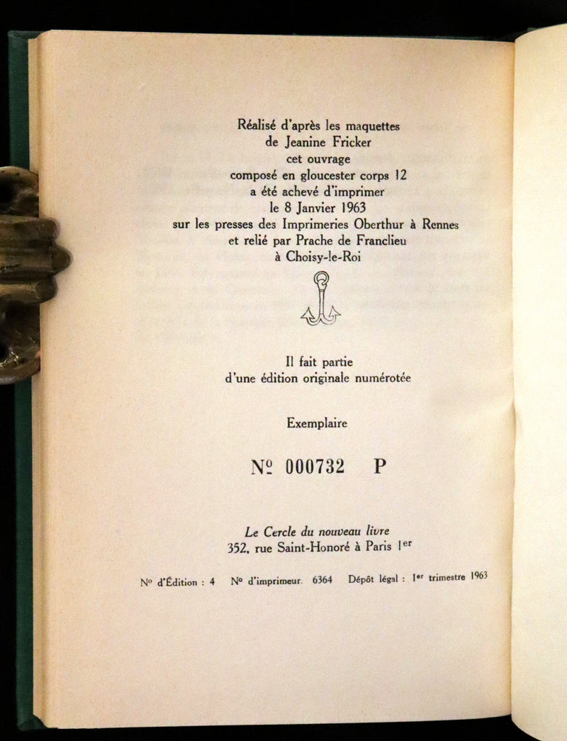 1963 Rare First Limited Edition #732 - The Planet of the Apes (La Planete des Singes) by Pierre Boulle.