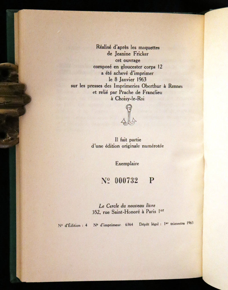 1963 Rare First Limited Edition #732 - The Planet of the Apes (La Planete des Singes) by Pierre Boulle.