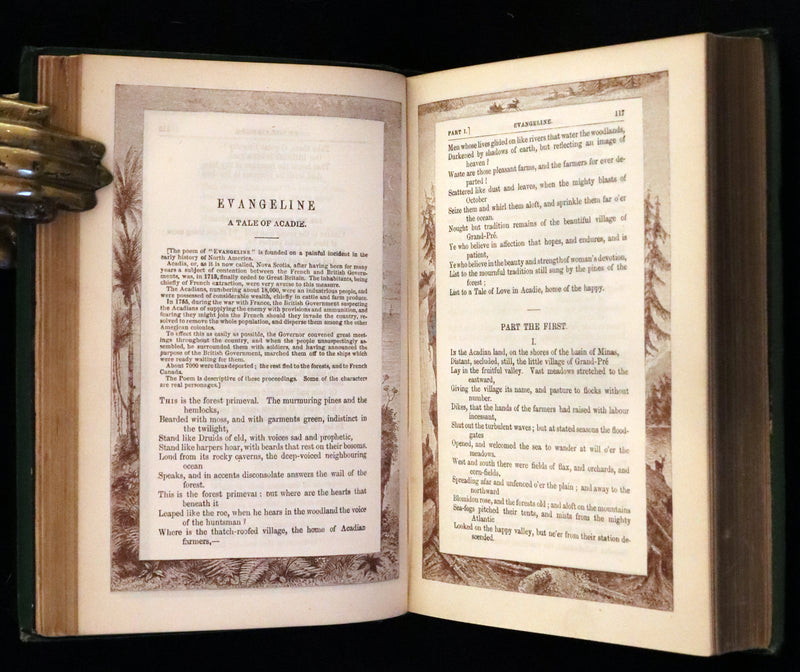 1880 Nice Victorian Binding - The Poetical Works of Henry Wadsworth Longfellow. Illustrated.